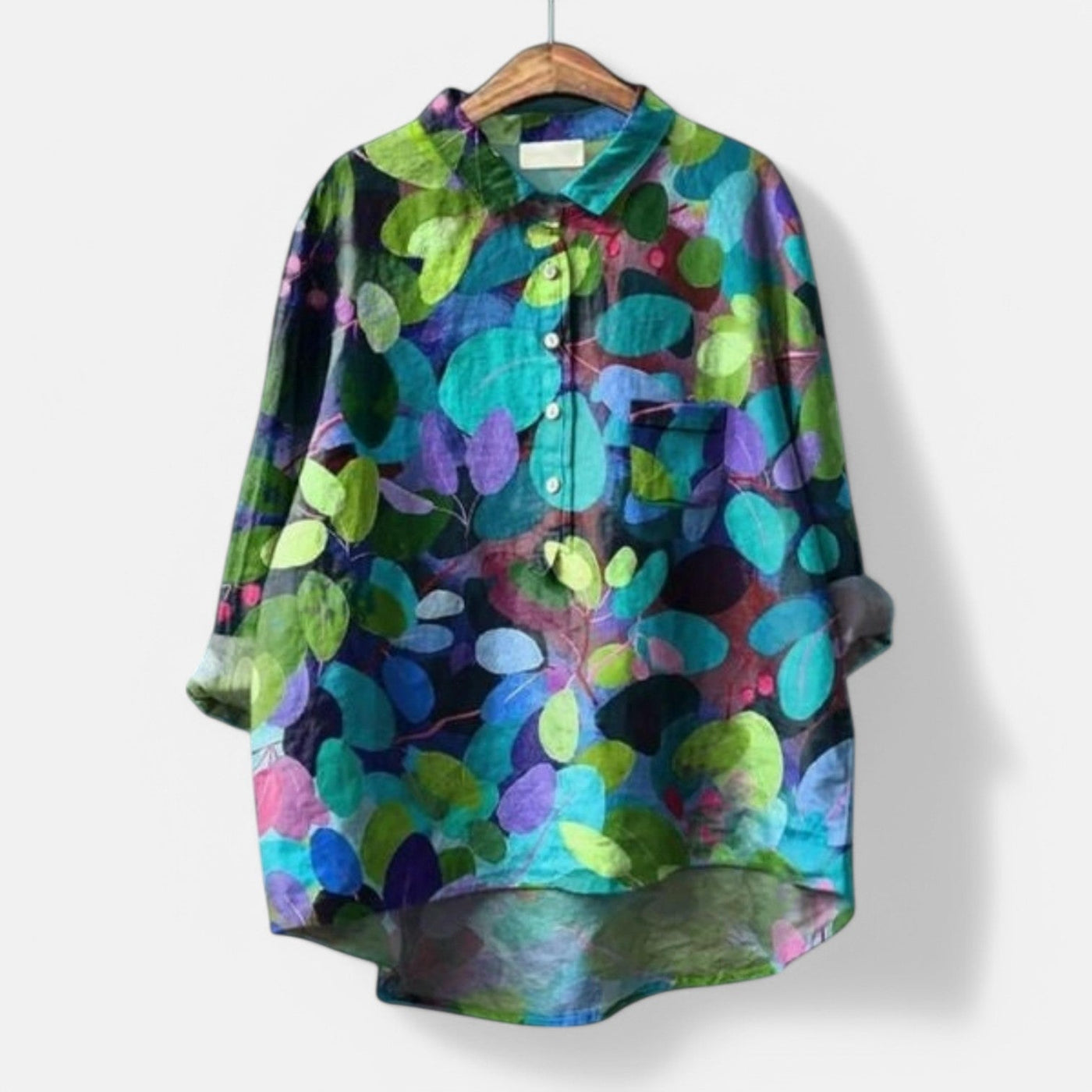 Hege | Trendy og moderne bluse med kunstneriske print
