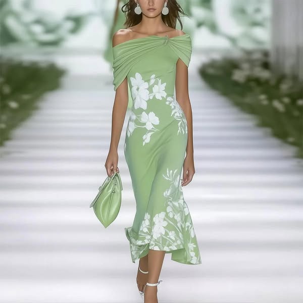 Bodil | Elegant og Komfortabel Blomsterkjole