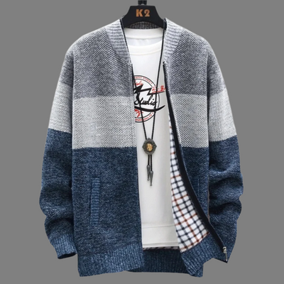 Avar | Zeitloser Fleece-Cardigan mit Reißverschluss