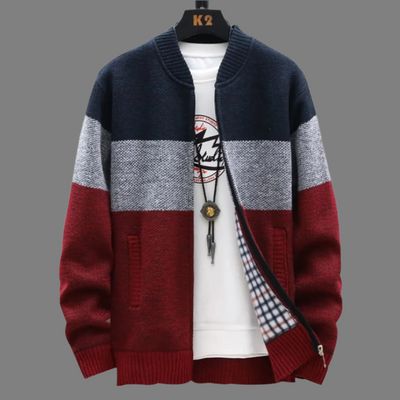 Avar | Zeitloser Fleece-Cardigan mit Reißverschluss