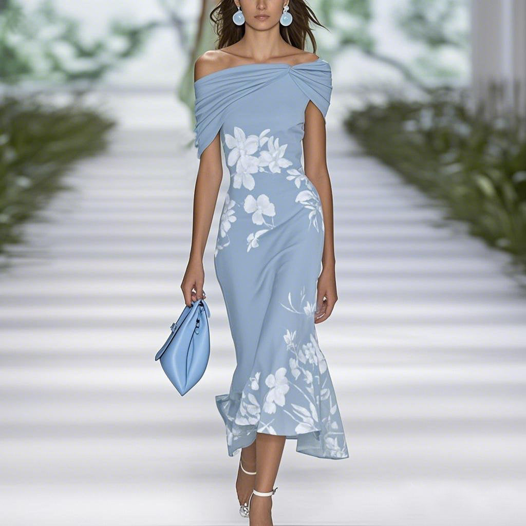 Bodil | Elegant og Komfortabel Blomsterkjole